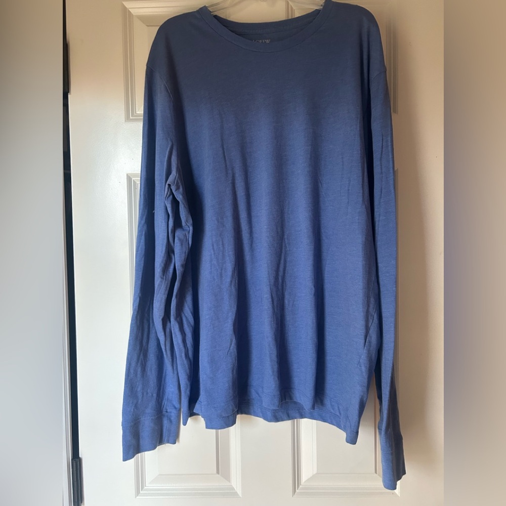 J. Crew Classic Blue Long Sleeve Tee